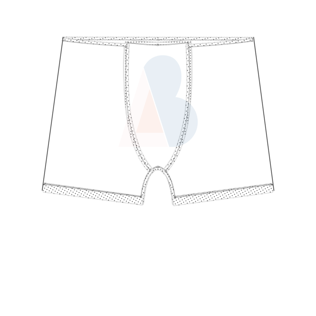 Molde cueca boxer sem costura lateral